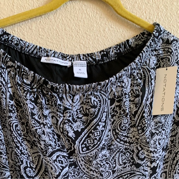 NOTATIONS Black And White Skirt NWT 🌴 - Picture 3 of 5